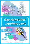 Create easy watercolour Christmas cards for quick batch card making this festive season