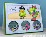 Pirate charactors on a Birthday Card