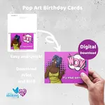 Pop Art Birthday Cards that will make any recipient say "WOW!".