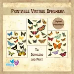 Vintage Printables for you to download and print at home for your handmade cards, scrapbooks and junk journals.