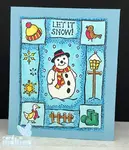 Have fun making snowman Christmas cards with these festive designs.