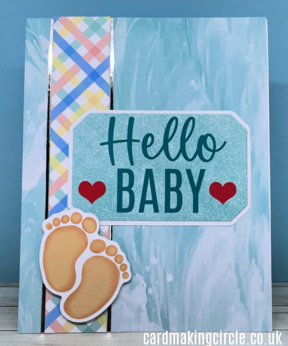 Baby card making ideas - baby footprints