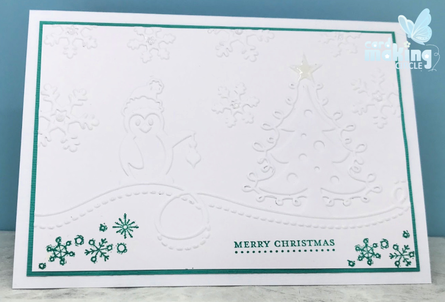 Card Making **UK Seller Fast Dispatch** Christmas Tree & Snow Embossing Folder 