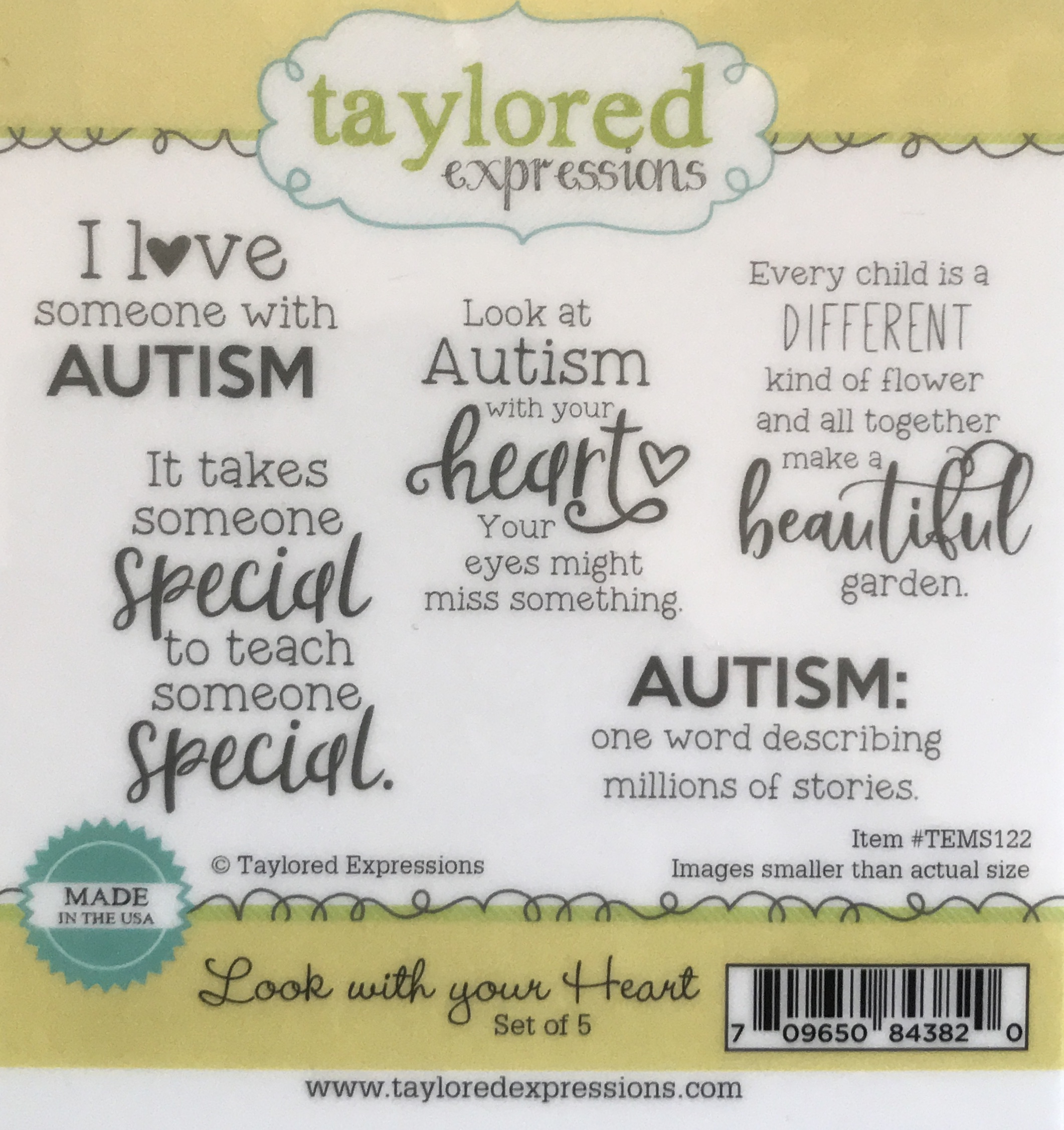 Look with all your heart - autism stamps Look with all your heart - autism stamps