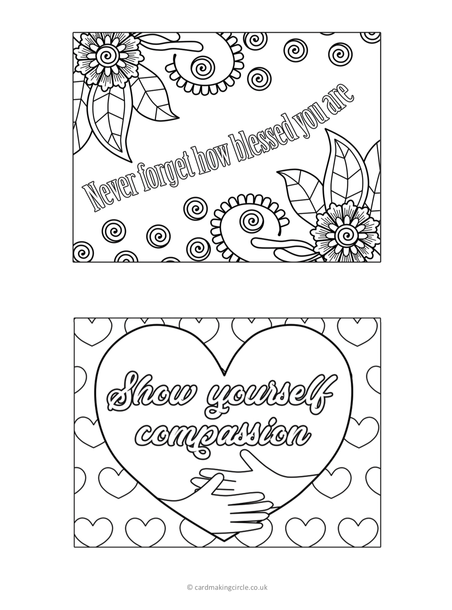 blank kindness cards printable