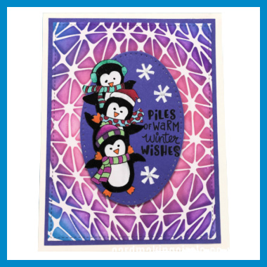 penguin Christmas card ideas square