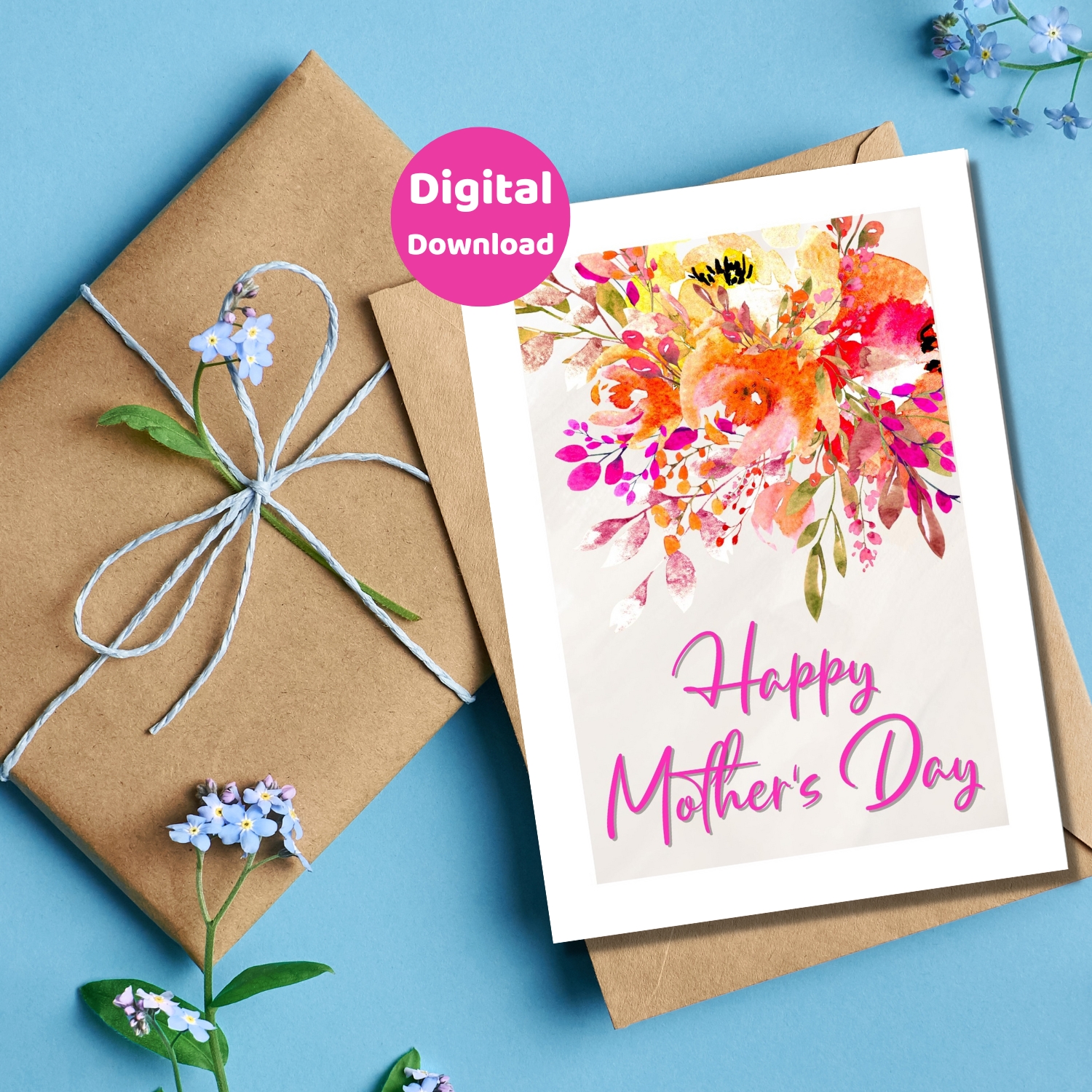 Printable Mother's Day card to download and print.