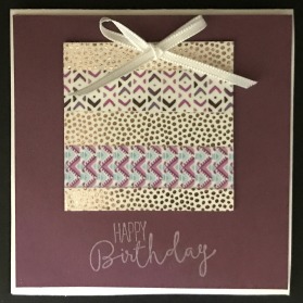 Easy Card Making Ideas and a Simple Card Design using Strips of