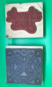 back of wooden stamps