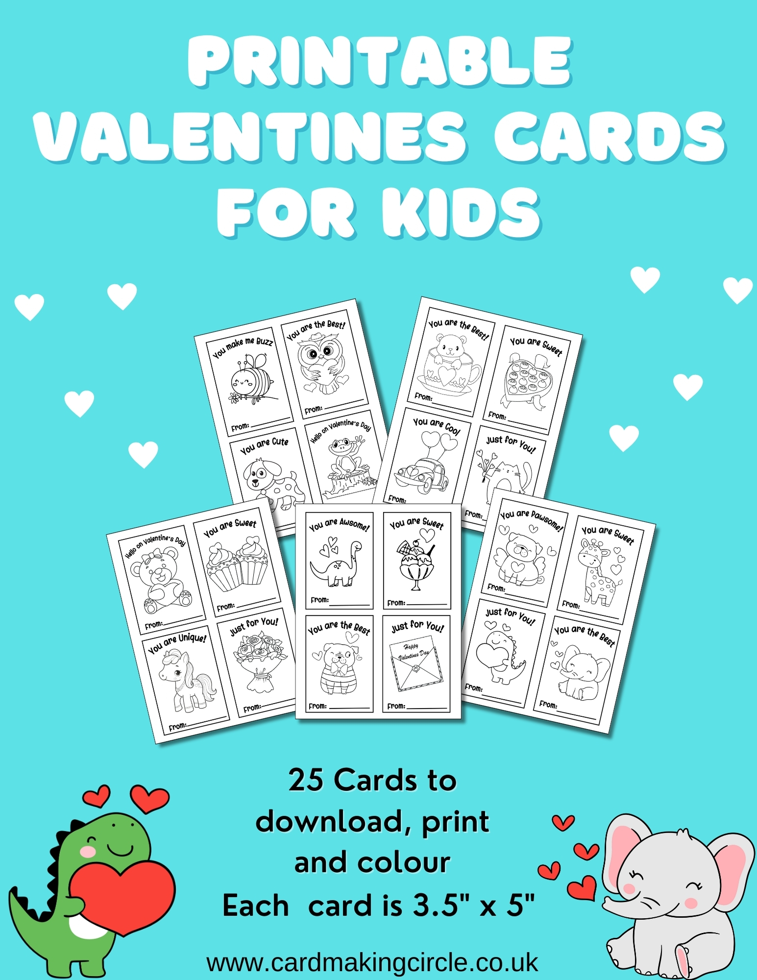 Looking for the perfect Valentine's cards for kids? Look no further! Perfect for school, a Valentine's party, or to give out to friends.